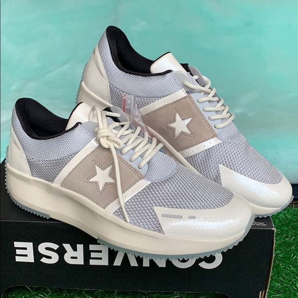 CONVERSE RUN STAR OX PURE PLATINUM/VINTAGE WHITE M - Picture 4 of 16